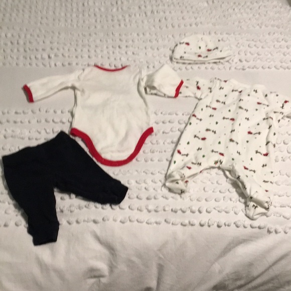 Lot bundle 4piece Set My First Christmas Santa nb newborn - Picture 6 of 8